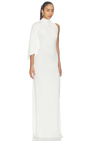 Diana Milkanova Studio One Shoulder Dress in White