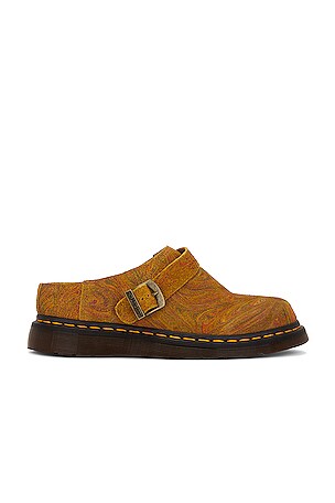 Dr. Martens Isham Sandal in Brown & Mustard | REVOLVE