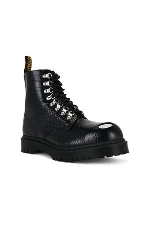 Dr. Martens Croc Emboss 1460 Pascal Boot in Black. Size Mens 7 / Womens 8. Also