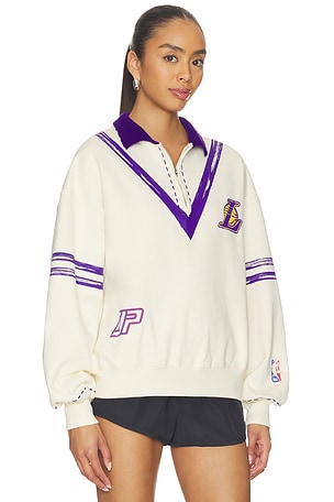 DANNIJOPRO The Letterman Pullover in Cream