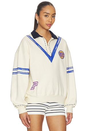 DANNIJOPRO The Letterman Pullover in Cream
