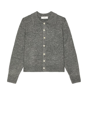 Open Collar Knit Cardigan Dunst