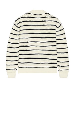Dunst Open Collared Cardigan in Ivory