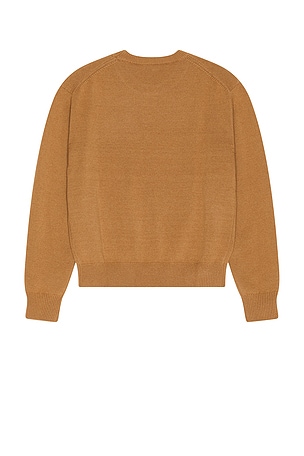 Dunst Cashmere Crew Neck Sweater in Brown. Size XL/1X. Also