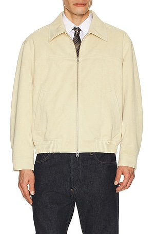 Vegan Suede Collared Blouson Dunst
