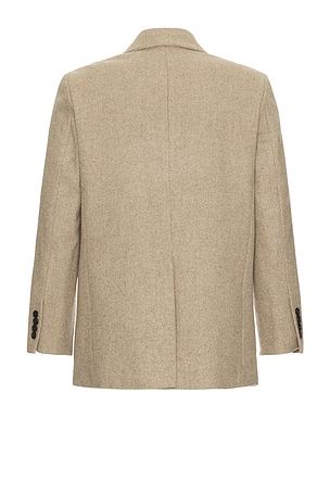 Dunst Classic 2 Button Wool Blazer in Beige