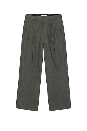 Pleated Wide Slacks Dunst