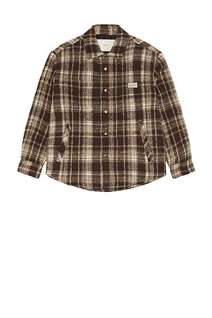 Quilted Check Flannel Shirt Dunst