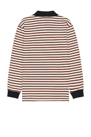 Dunst Multi Stripe Long Sleeve Tee in Ivory