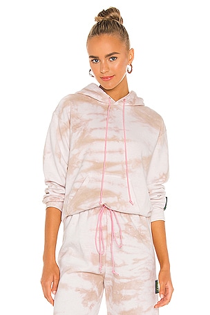 DANZY Tie Dye Collection Hoodie in Brown REVOLVE