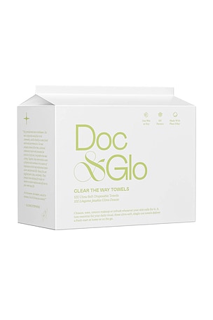 CLEAR THE WAY DISPOSABLE TOWEL WIPES 100 COUNT フェイスワイプス Doc & Glo