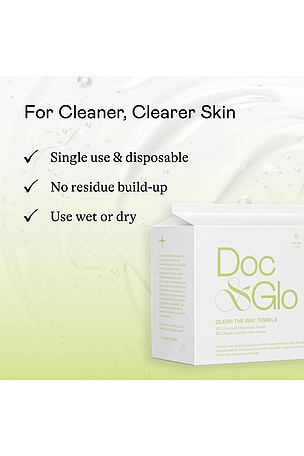 Doc & Glo Clear The Way Disposable Towel Wipes 100 Count