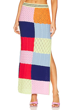 Dodo Bar Or Rose Skirt in Patchwork | REVOLVE Dodo Bar Or Rose Skirt in Patchwork | REVOLVE