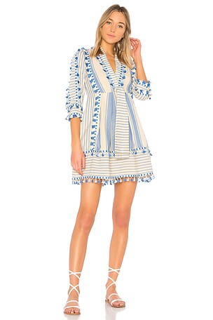 dodo bar or blue dress Dodo Bar Or Miguel Kaftan - Blue Multi