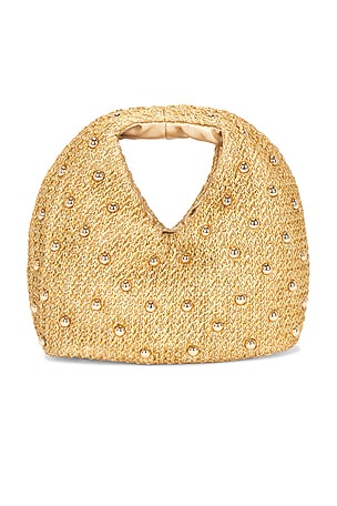 Studded Raffia Bag Dolce Vita