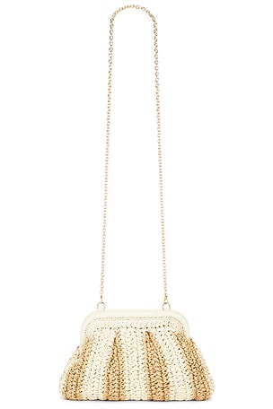 Hydra Framed Raffia Clutch Dolce Vita