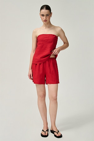 x REVOLVE The Linen Midi Short DONNI.