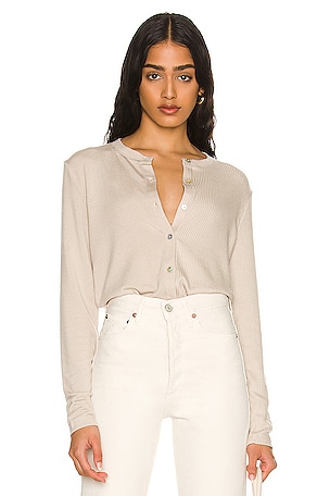 Butter Duo Cardi in Stone REVOLVE