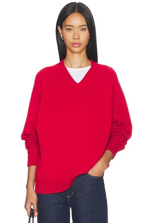 The Cotton Knit V-neck Sweater DONNI.