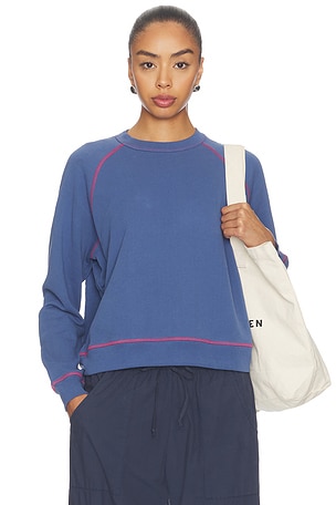 The Eco-terry Contrast Stitch Sweatshirt DONNI.