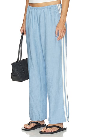 The Linen Crop Racer Stripe Pant DONNI.