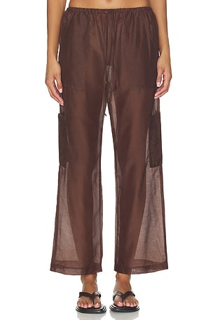 БРЮКИ-КАРГО THE SILK COTTON SHEER  DONNI.