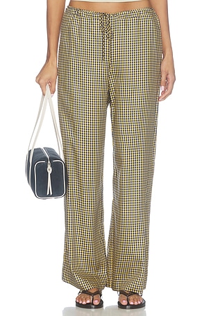 The Tencel Plaid Tie Pant DONNI.