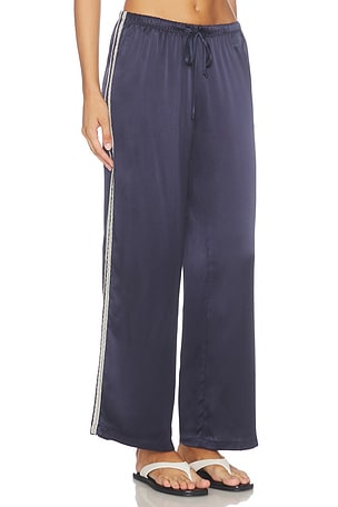 The Silk Lace Stripe Crop Pant DONNI.