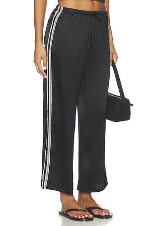 The Silk Lace Stripe Crop Pant DONNI.