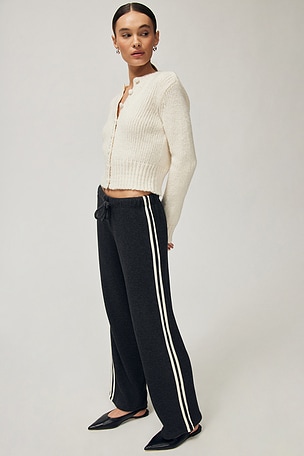 Thermal Stripe Cropped Pant DONNI.