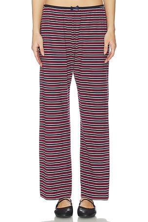 The Stripe Jersey Bow Simple Pant DONNI.