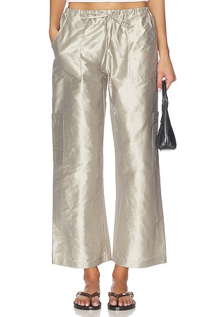 The Taffeta Drawstring Cargo Pant DONNI.