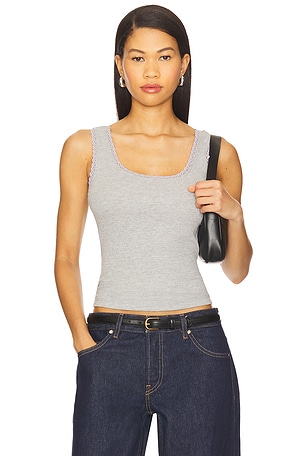 Vintage Rib Lace Tank Top DONNI.