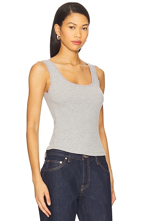 Vintage Rib Lace Tank Top DONNI.