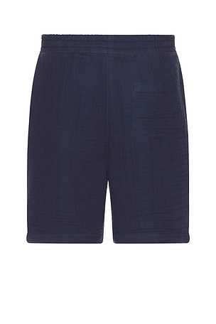 Daily Paper Enzi Seersucker Short in Navy