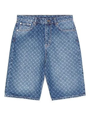 Monogram Denim Shorts Daily Paper