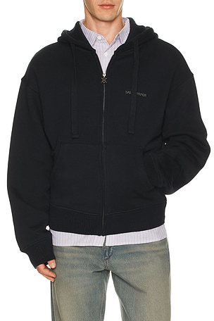 Boxy Zip Up Hoodie Daily Paper