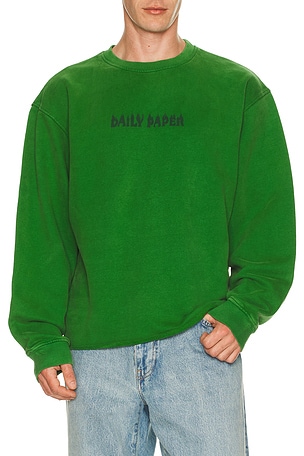 Daily Paper Flame Circle Sweatshirt in Green