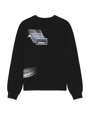 Daily Paper Pop Up Sweatshirt in Black