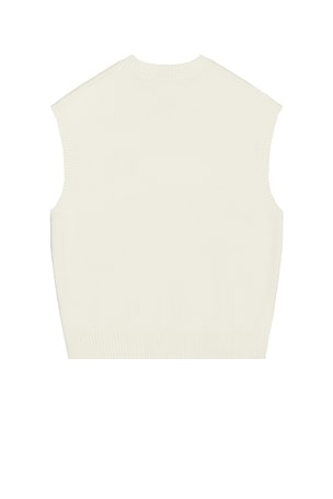 Daily Paper Slub Knit Orbit Spencer Vest in Cream