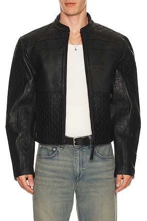 Structured Leather Jacket Daily Paper