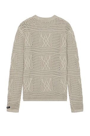 Daily Paper Zuberi Crochet Long Sleeve in Grey