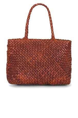 Dragon Diffusion Vintage Mesh Tote Bag in Tan