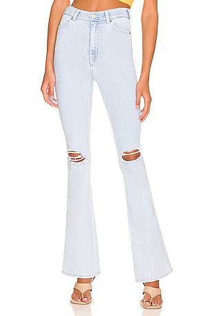 Denim Moxy Flare in Breeze Superlight Stone Ripped REVOLVE