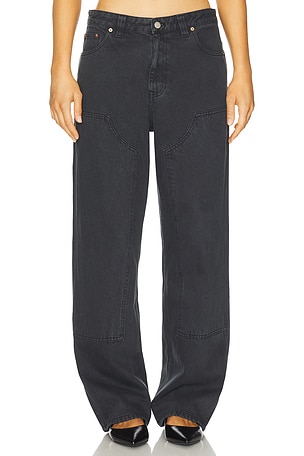 Jena Double Knee Wide Leg Dr. Denim