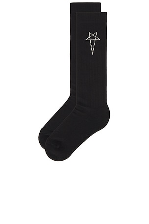 Pentagram Knee High Socks DRKSHDW by Rick Owens