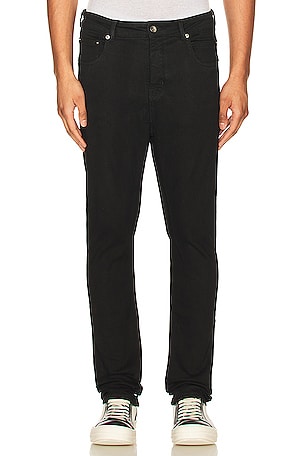 DRKSHDW by Rick Owens Detroit Cut Skinny Jean in Black | REVOLVE