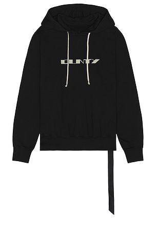 Oversized Hoodie in Black DRKSHDW by Rick Owens
