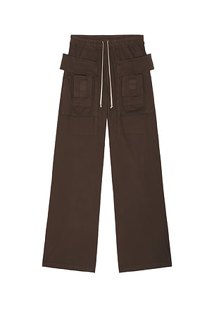 Creatch Wide Cargo Drawstring In Black DRKSHDW by Rick Owens