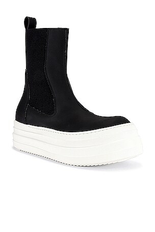 DRKSHDW by Rick Owens Double Bumper Beetle Sneaker in Black in 